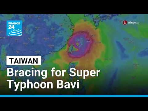 Taiwan braces for Super Typhoon Bavi