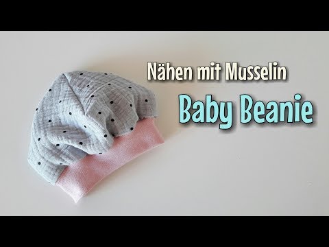 Baby Mütze aus Musselin - Nähanleitung - OHNE Schnittmuster - Nähtinchen