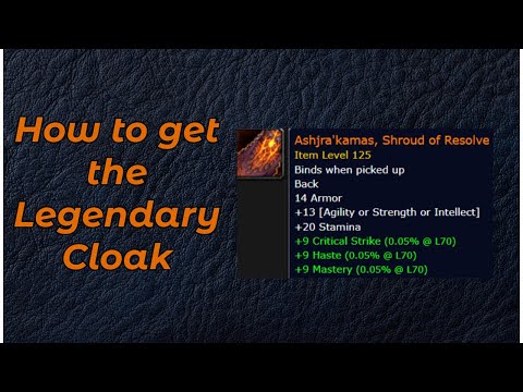 Legendary Cloak Full Quest line