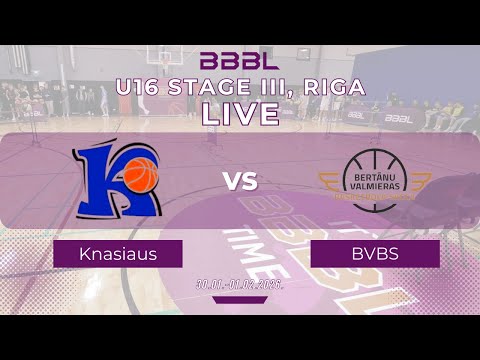 Bertans VBS 2010 vs V.Knašiaus KM 2010 | BBBL U16 | Stage III
