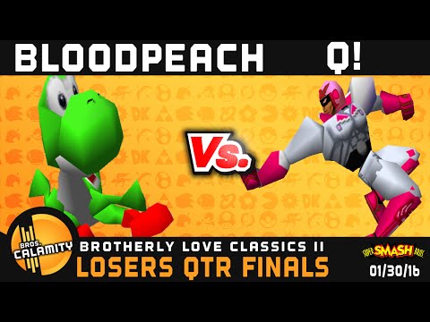 BLC II | BloodPeach (Yoshi) vs Q! (Falcon) - Losers Qtr Finals - Smash 64