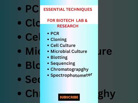 Essential Biotech Techniques| Useful BIotech Techniques for Biotech Lab and Research #biotech