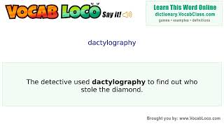 Video thumbnail for dactylography