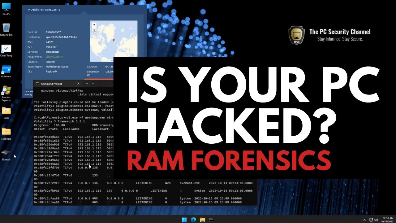 Is your PC hacked? RAM Forensics with Volatility