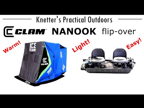 ICE FISHING PORTABLE SHACK UPGRADE - CLAM NANOOK ICE TEAM