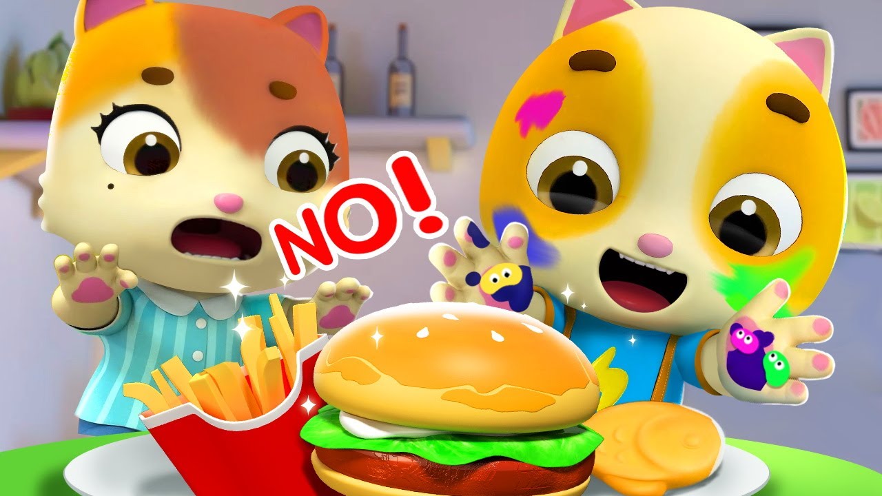 Wash Your Hands, Baby | Healthy Habits | Kids Cartoon | Funny Cartoons | Mimi and Daddy