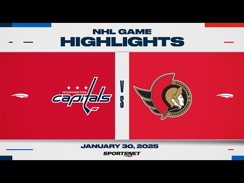 NHL Highlights | Capitals vs. Senators - January 30, 2025