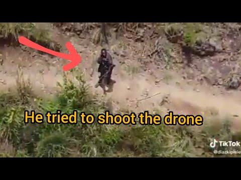 Drone Camera accidentally captures an armed bandit on Baringo Laikipia border