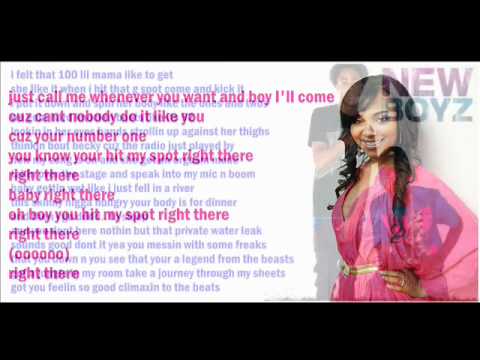 New Boyz ft Teairra Mari - Spot Right There (With Lyrics On Screen And In Description Box)