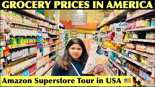 Food Prices at American Supermarket | Amazon Supermarket Tour| Indian in America|Sujata the Explorer