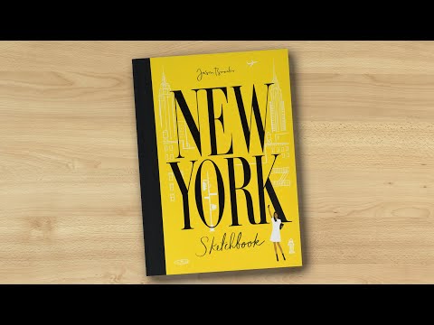 New York Sketchbook by Jason Brooks (book flip)