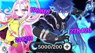 I Spent 5000 Resin to Max C6 Aino & Flins in 1 Day | Genshin Impact