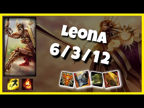 EU Challenger Leona SUPPORT (6/3/12) vs NAUTILUS Gameplay Replay - Patch 10.20