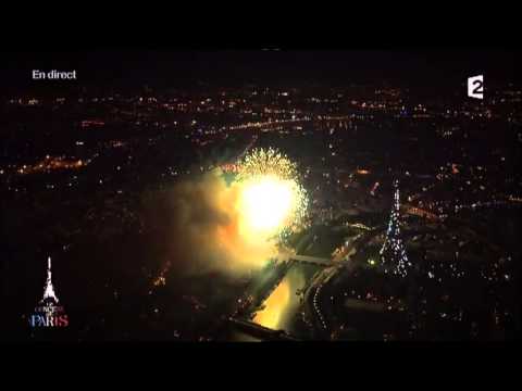 Feux d'artifices du 14 juillet à la Tour Eiffel (France 2) 3/3