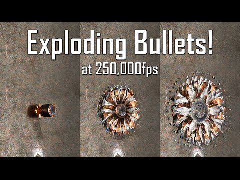 Bullets EXPLODING at a Quarter Million Frames Per Second! - Ballistic High-Speed