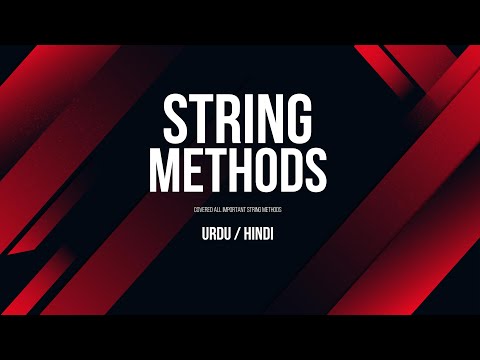 Strings Methods In Java Urduhindi