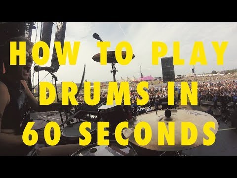 HOW TO PLAY DRUMS IN 60 SECONDS - DRUM LESSON