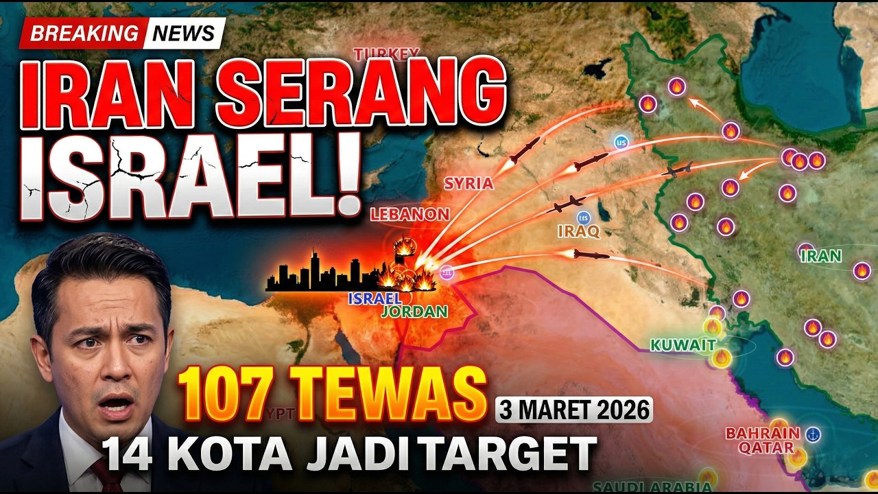 Eskalasi Timur Tengah: 14 Kota Israel Jadi Target Serangan Rudal Iran