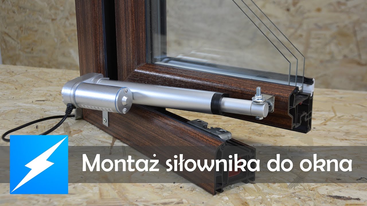 Automatycznie otwierane okno Montujemy siłownik elektryczny do okna Elektrobim.pl