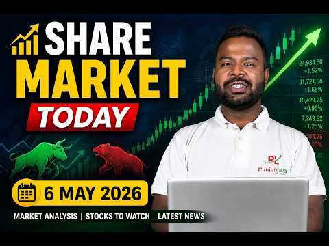 6 ਮਈ 2026 ਮਾਰਕੀਟ ਮਹਾਧਮਾਕਾ, ਸੈਂਸੈਕਸ 77,500 ਪਾਰ, ਸੋਨਾ-ਚਾਂਦੀ ਚ ਰਿਕਾਰਡ ਤੇ ਕਰੰਸੀ ਚ ਵੱਡੀ ਹਲਚਲ!