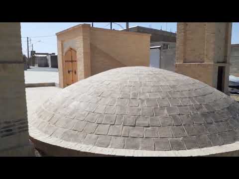 A restored historical monument in a small village