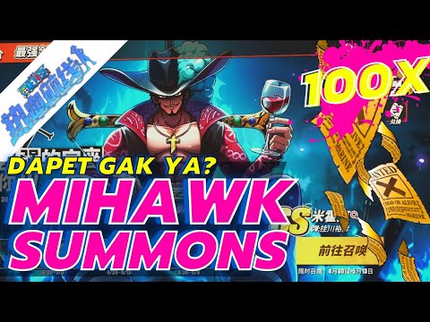 [One Piece Fighting Path Indonesia] 100X Mihawk Summons🔥🔥 - First Impression