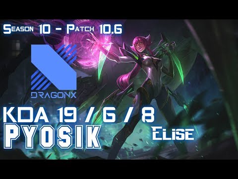 DRX Pyosik ELISE vs NIDALEE Jungle - Patch 10.6 KR Ranked