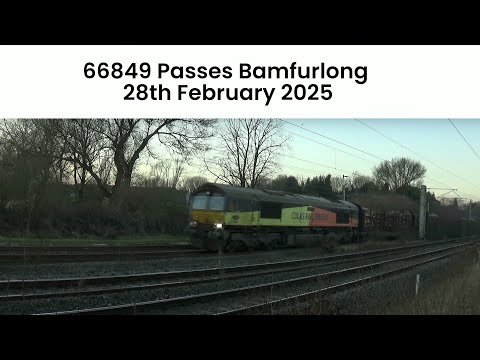 66849 Passes Bamfurlong - 28th February 2025