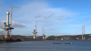 preview picture of video 'New Forth Road Bridge Queensferry Crossing Firth of Forth Scotland'