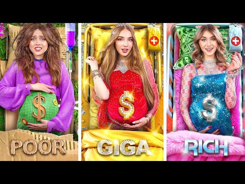 Grávidas: Rica VS Pobre VS Milionária || Tornei-me a Melhor Mãe do Mundo