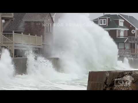 03-14-2023 Scituate, MA - Monster Waves At High Tide During Powerful Nor’easter