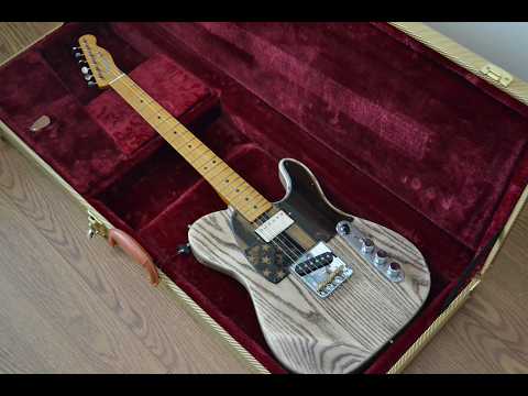 Custom Build Tele-Style SH Guitar - LOLLAR Pickups, Natural Aged ASH Wood Finish image 11