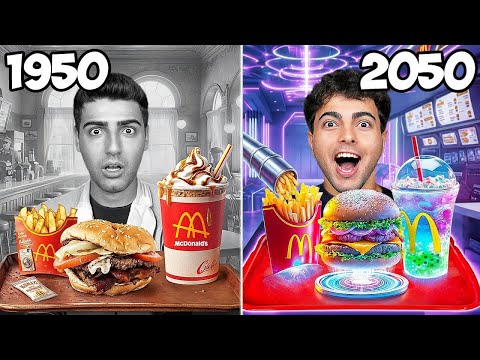 100 Yıllık McDonalds Menülerini Denedik *Tüm Yılların Yemeklerini Yedik*