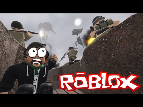 Fighting TRIPODS in the TRENCHES with the BOYS! Roblox War of the Worlds (Great Martian War)