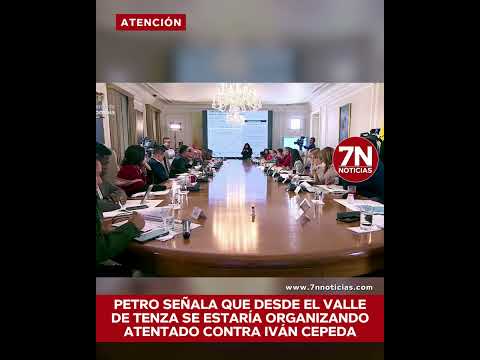 Presidente señala que desde el Valle de Tenza se estaría organizando atentado contra Iván Cepeda.