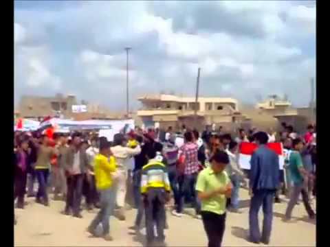 مظاهرة في مدينة عين العرب بمحافظة حلب في"جمعة الحرائر"