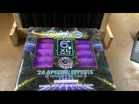 OMG 6 Inch canister shells by OMG - HARD Hitting and great looking Rings and cans with tiger tails!!