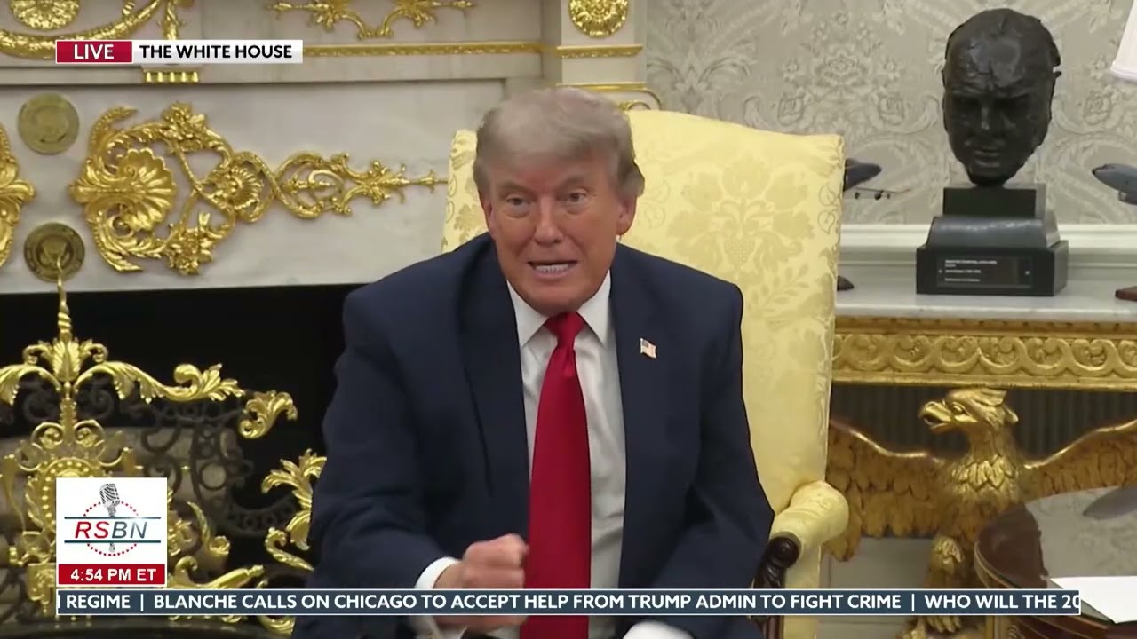 WATCH: President Trump on "Sickos" Damaging the Reflecting Pool - 06/24/26