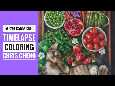 FARMERS MARKET - Timelapse Coloring // Chris Cheng