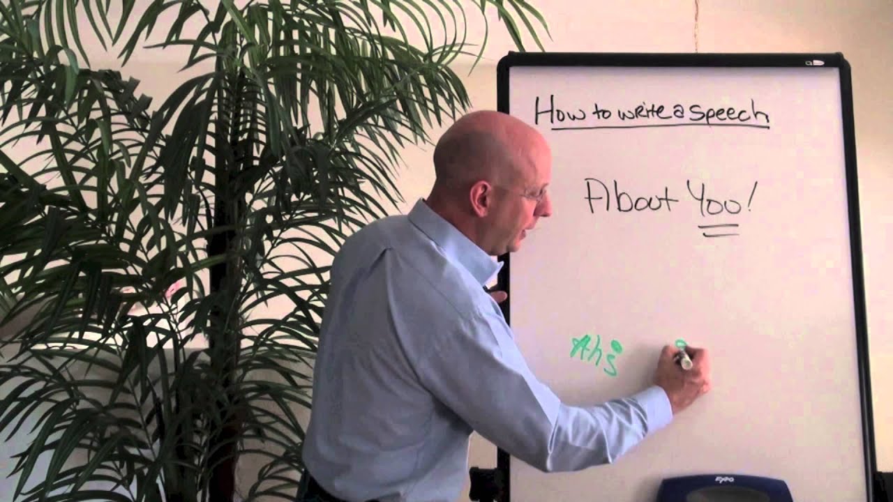 How to write a speech about yourself