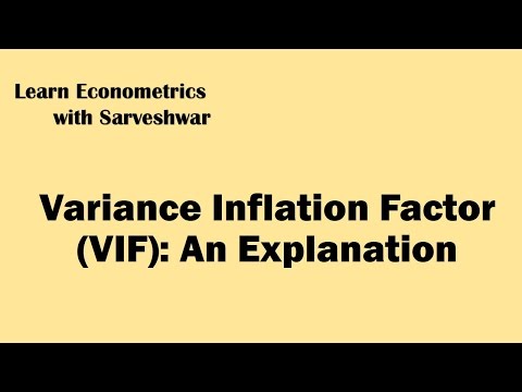 Variance Inflation Factor VIF: An Explanation