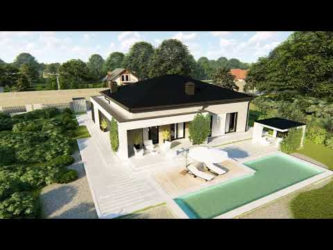 Z466 - Gotowy projekt domu parterowego we współczesnym stylu do 130 m2