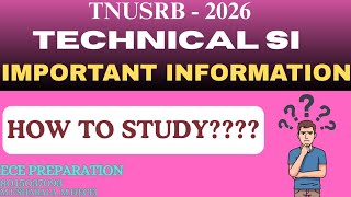 Download lagu How to study&Important Information for TNUSRB-Technical SI#tnusrb#technicalsi #ece#cse#it#stretegy mp3