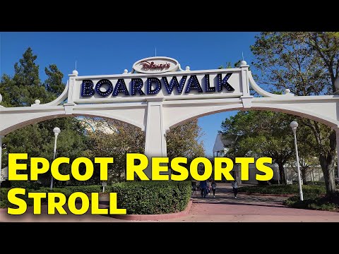 Epcot Resorts Relaxing Stroll - Perfect Day - Boardwalk, Yacht Club & More - Walt Disney World