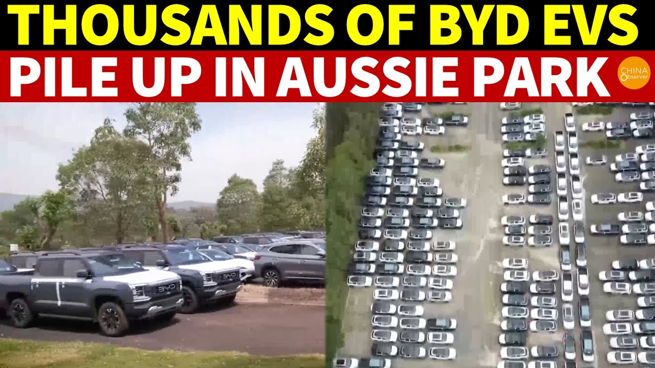 Thousands of BYD EVs Pile Up in Australian Theme Park Like a Car Graveyard—Australia Strikes Back