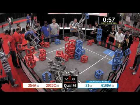 2015 VRC Sci Q86 - 254A 2030C vs 21 6109A - 19 to 44 - VEX Worlds 2015 - Science Division