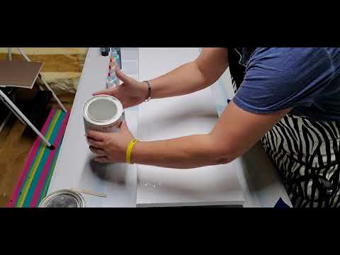 acrylic fluid art! 12x36 bloom recipe swipe  for my daughter!