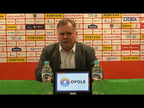 Konferencja po meczu Odra Opole - Puszcza Niepołomice