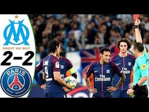 Olympique de Marseille - Paris Saint-Germain 2-2 - Résumé - All Goals and Highlights 22-10-2017