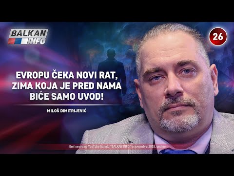 INTERVJU: Miloš Dimitrijević – Evropu čeka novi rat, zima koja dolazi biće samo uvod! (24.11.2025)